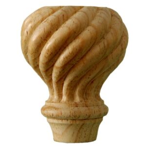 Small Spiral Carved Tulip Foot