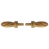 Spiral Reeded & Fluted Curtain Rail Finials