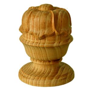 Flower Carved Newel Post Finial
